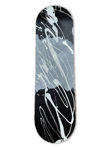 "Abstract Skateboard III (Black & White)"