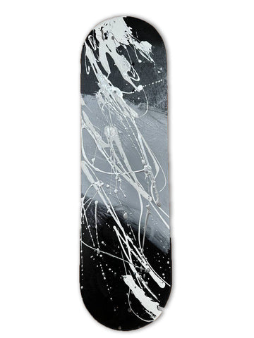 "Abstract Skateboard IV (Black & White)"