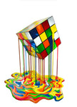 Melted Standing Cubed Illusions